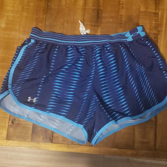 Under Armour Women's Blue Shorts Sz Small - Picture 1 of 4